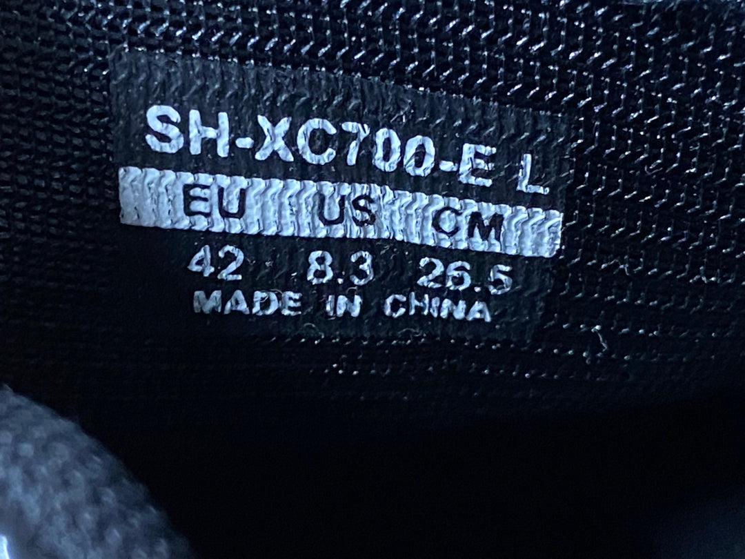 KJ935 シマノ SHIMANO SH-XC700E L WIDE ビンディングシューズ 黒 2穴 BOA EU42