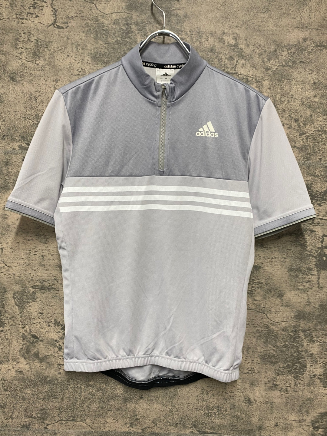 JU426 アディダス ADIDAS 半袖 サイクルジャージ グレー Sサイズ