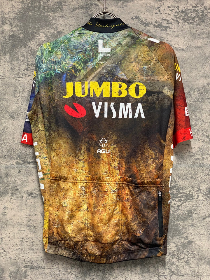 KG647 AGU 半袖 サイクルジャージ JUMBO VISMA TDF 2022半袖 サイクルジャージ S