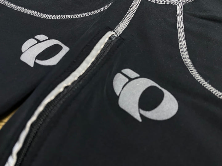 KB239 パールイズミ PEARL iZUMi レッグウォーマー 黒 M チャック付き ※ロゴ劣化
