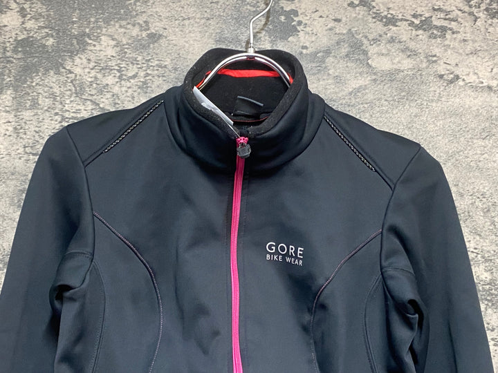 KM978 ゴアバイクウェア GORE BIKE WEAR 長袖 サイクルジャケット 黒 ASIA S レディース GORE WINDSTOPPER