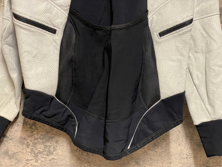 JQ188 アソス assos AIR BLOCK 851 winter plus 長袖サイクルジャケット 白黒 M 裏起毛