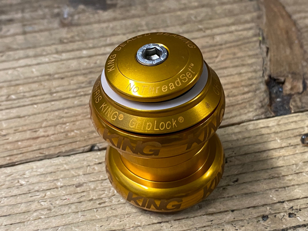 KO490 クリスキング CHRIS KING NoThreadset 2 ヘッドセット ヘッドパーツ 1-1/8" SVゴールド