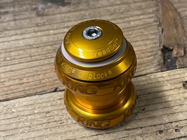 KO490 クリスキング CHRIS KING NoThreadset 2 ヘッドセット ヘッドパーツ 1-1/8" SVゴールド