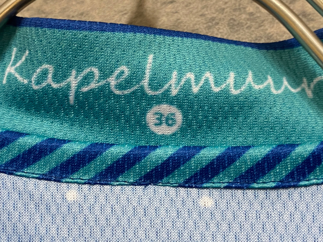 JO544 カペルミュール KAPELMUUR 半袖 サイクルジャージ レース 青 水玉 レディース 36 未使用