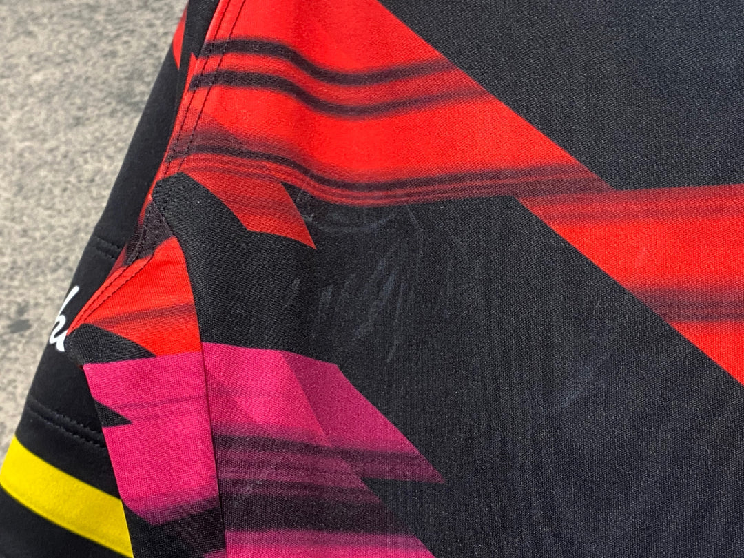 JV262 ラファ Rapha CORE JERSEY 半袖 サイクルジャージ 総柄 L CANYON SRAM