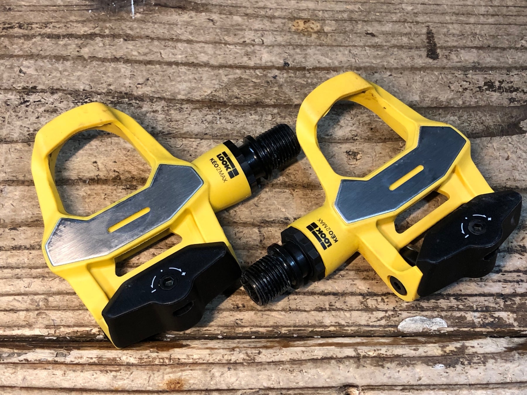 JS924 ルック LOOK KEO 2 MAX ビンディングペダル 黄 Alberto Contador