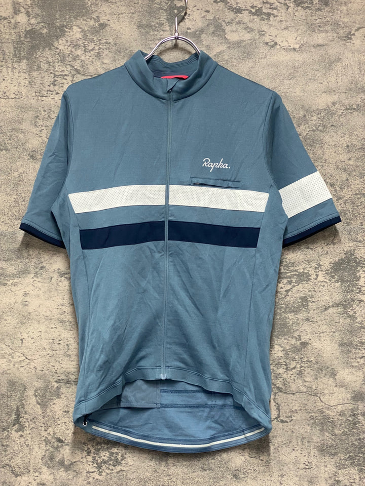JV412 ラファ Rapha BREVET JERSEY Ⅱ 半袖 サイクルジャージ ターコイズ M