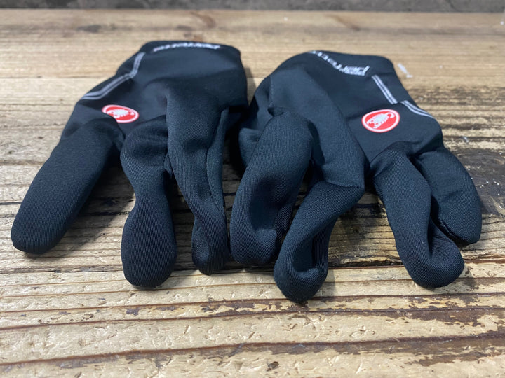 KP321 カステリ CASTELLI perfetto ROSSOCORSA GORE-TEX 長指 グローブ 黒 L