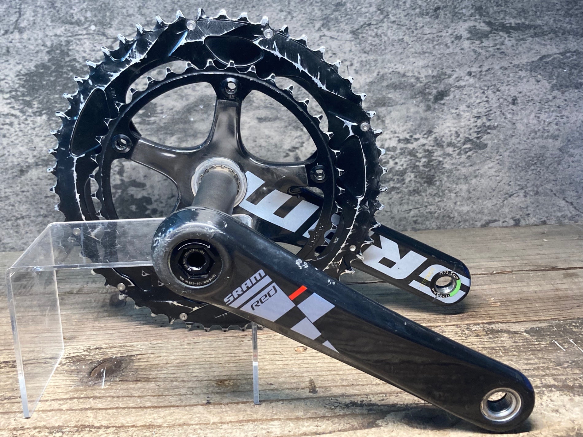 JM044 スラム SRAM レッド RED クランクセット 11S 172.5mm 53/39T