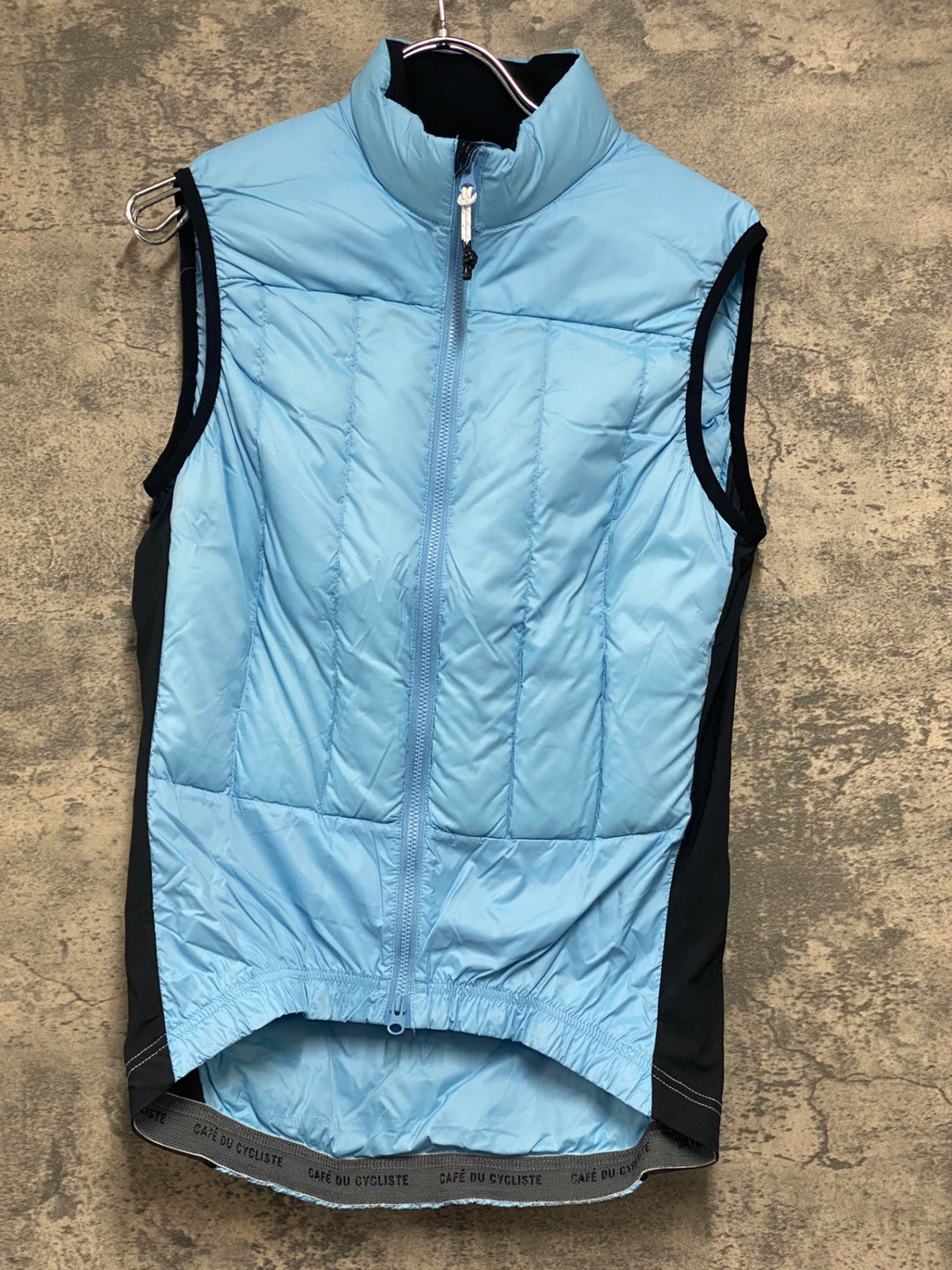 JU799 カフェドシクリステ Cafe du Cycliste ジレ サイクルベスト 中綿 ライトブルー S