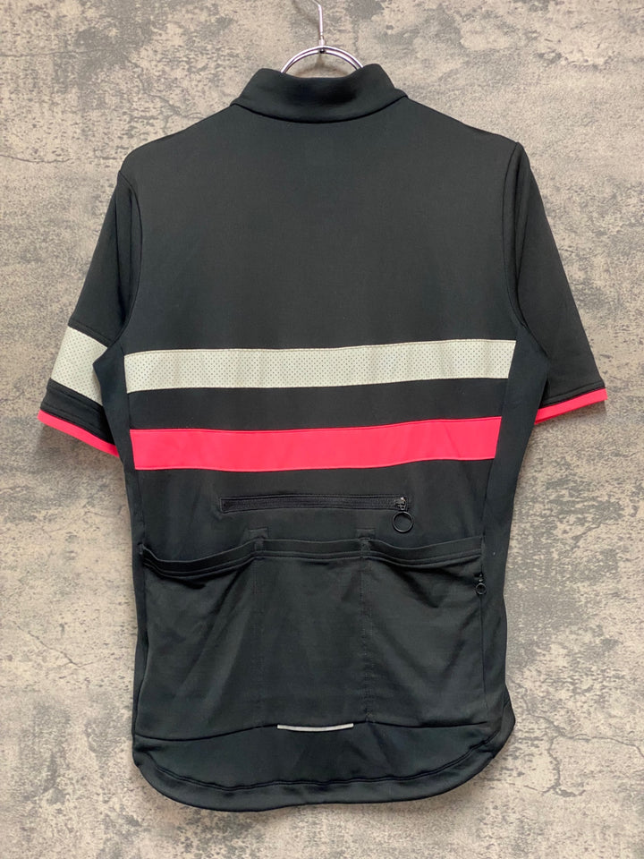 JM459 ラファ Rapha BREVET JERSEY 半袖 サイクルジャージ 黒 S
