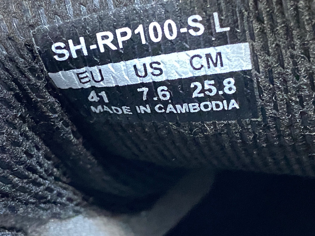 KG414 シマノ SHIMANO RP1 SHRP100-S L ビンディングシューズ 3穴 ブラック EU41 ※ペン字あり