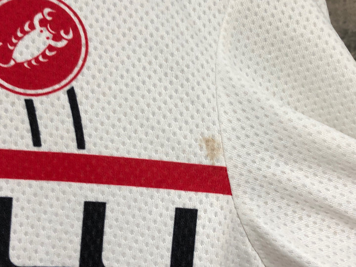 KL804 カステリ CASTELLI 半袖 サイクルジャージ 白 M