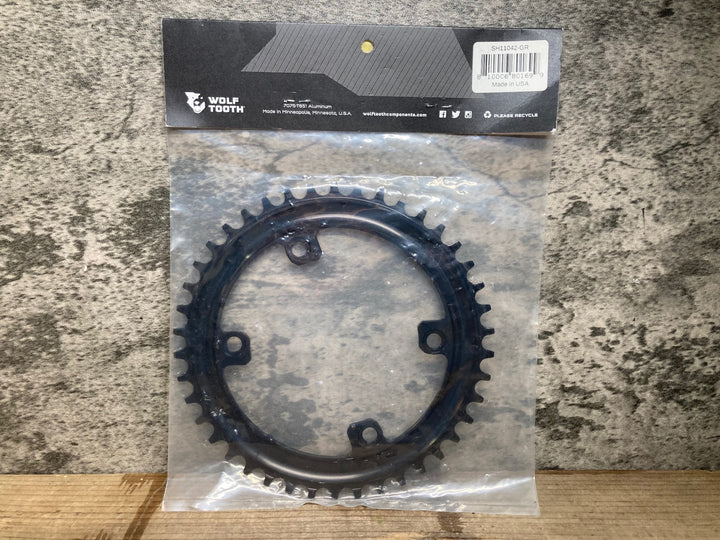 IR238 ウルフトゥース WOLF TOOTH DROP STOP B GR8 チェーンリング ナローワイド 110BCD SH11042-GR シマノ GRX用