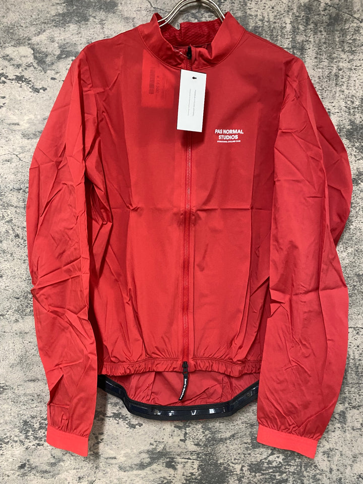 JY627 パスノーマルスタジオ PAS NORMAL STUDIOS MENS STOW AWAY JACKET 長袖 ウィンドブレーカー 赤 L 未使用