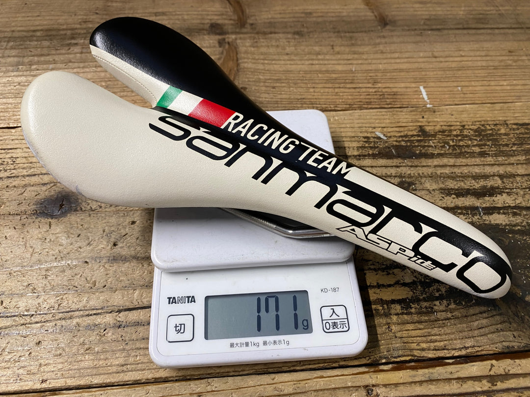 KO328 サンマルコ selle san marco ASPide Racing Team サドル 黒白 XSiLiTE レール 130mm
