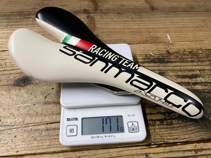 KO328 サンマルコ selle san marco ASPide Racing Team サドル 黒白 XSiLiTE レール 130mm