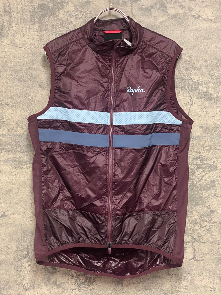 JX147 ラファ Rapha BREVET INSULATED GILET サイクルベスト ジレ 紫