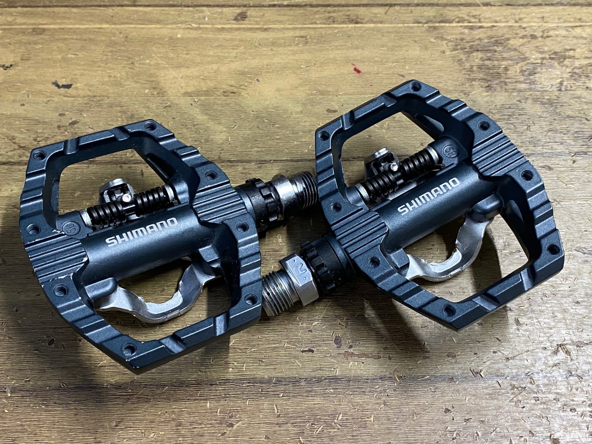 KP377 シマノ SHIMANO PD-EH500 ビンディングペダル 片面フラット SPD