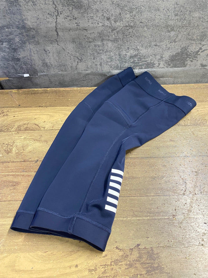 KB340 ラファ Rapha PRO TEAM NEE WARMERS ニーウォーマ 紺 Sサイズ