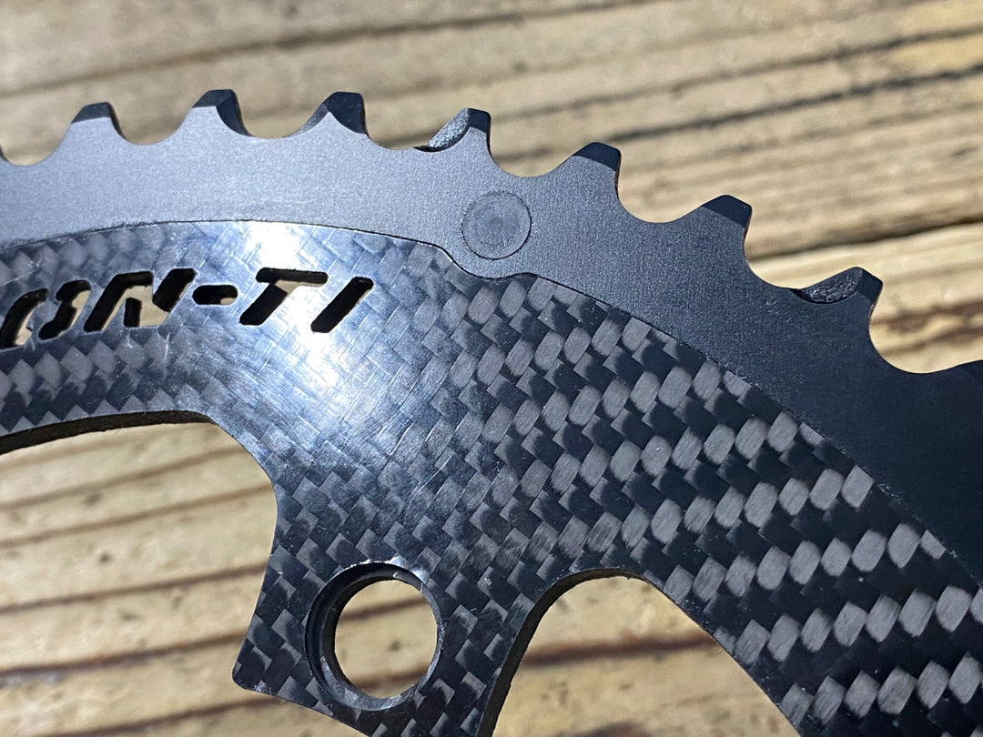 KI848 CARBON-TI X-CarboRing EVO カーボン チェーンリング 50T PCD110 4アーム R92xx R81xx