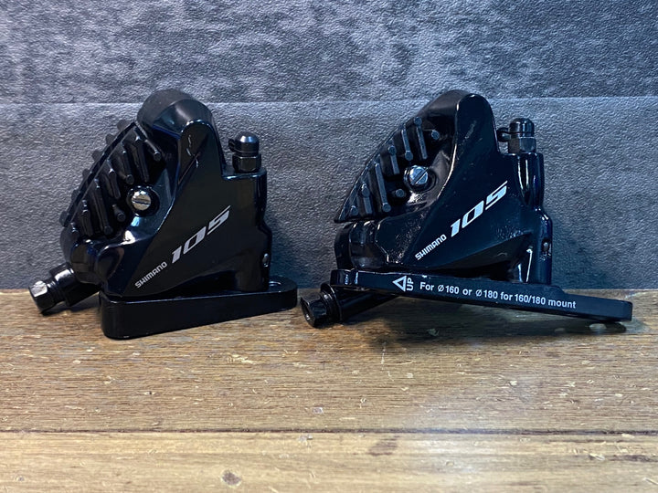 JK393 シマノ SHIMANO 105 BR-R7070 ディスクブレーキ キャリパー 油圧 セット