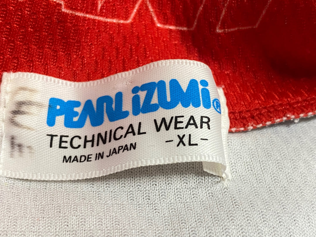 KH058 パールイズミ PEARL iZUMi GIANT 半袖 サイクルジャージ 白 青 XL