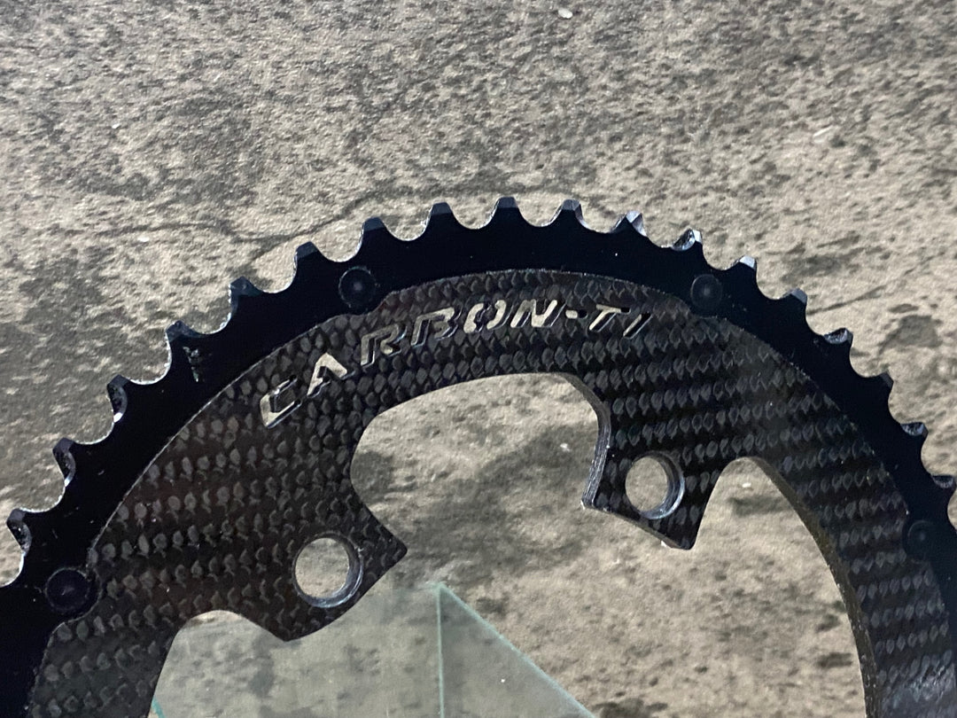 KI848 CARBON-TI X-CarboRing EVO カーボン チェーンリング 50T PCD110 4アーム R92xx R81xx