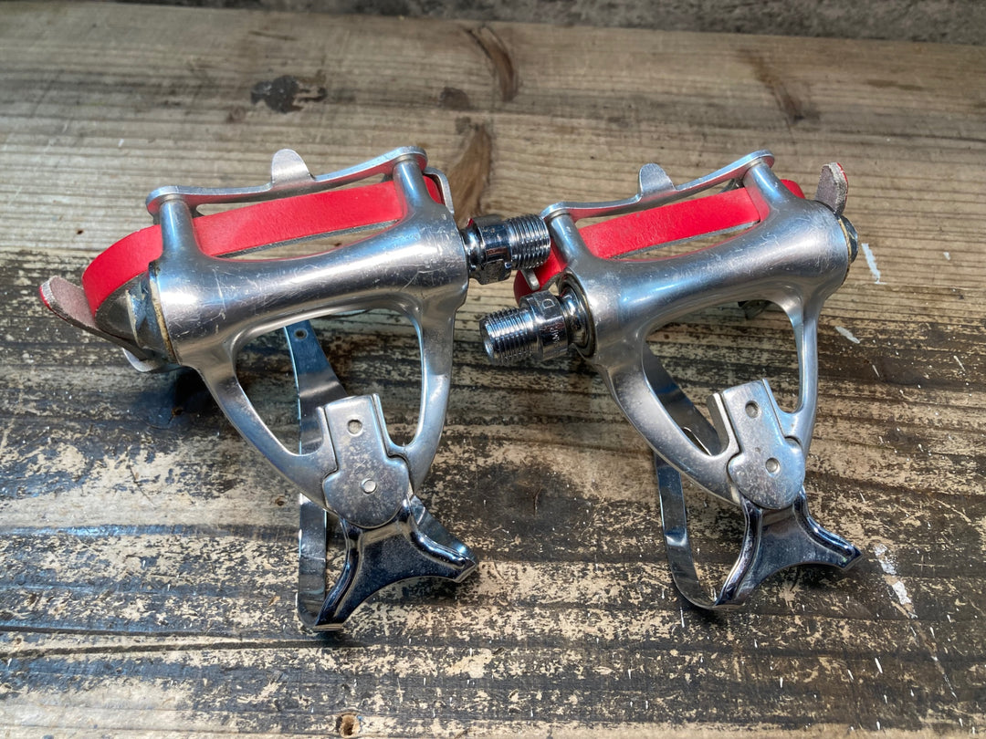 JE812 カンパニョーロ Campagnolo コルサレコード CORSA RECORD  Cレコード フラットペダル トゥークリップ