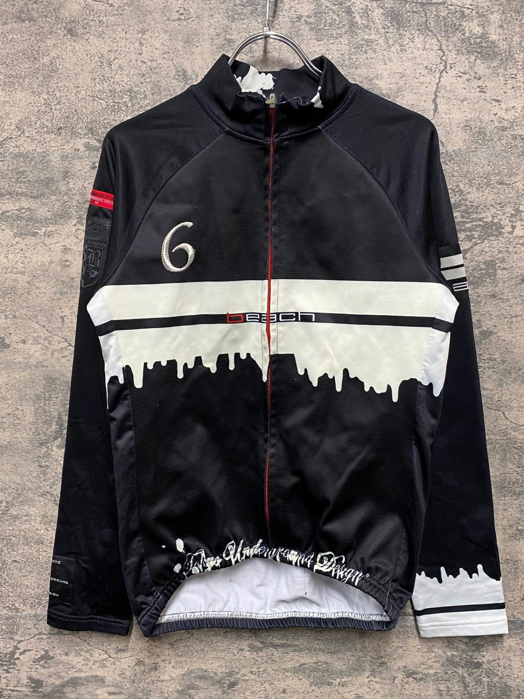 JI919 パンダーニ Pandani 長袖 サイクルジャージ 黒 裏起毛 M