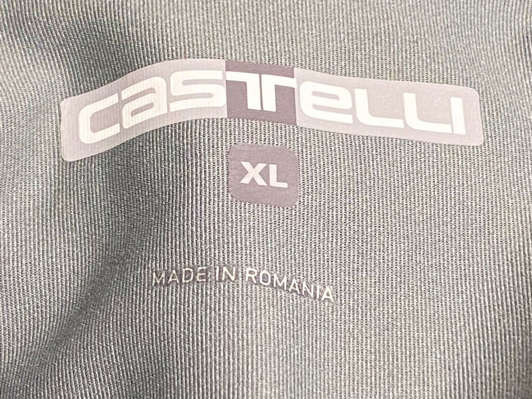 JW513 カステリ CASTELLI ロッソコルサ ROSSO CORSA perfetto ジレ サイクルベスト 黒 XL GORE-TEX INFINIUM
