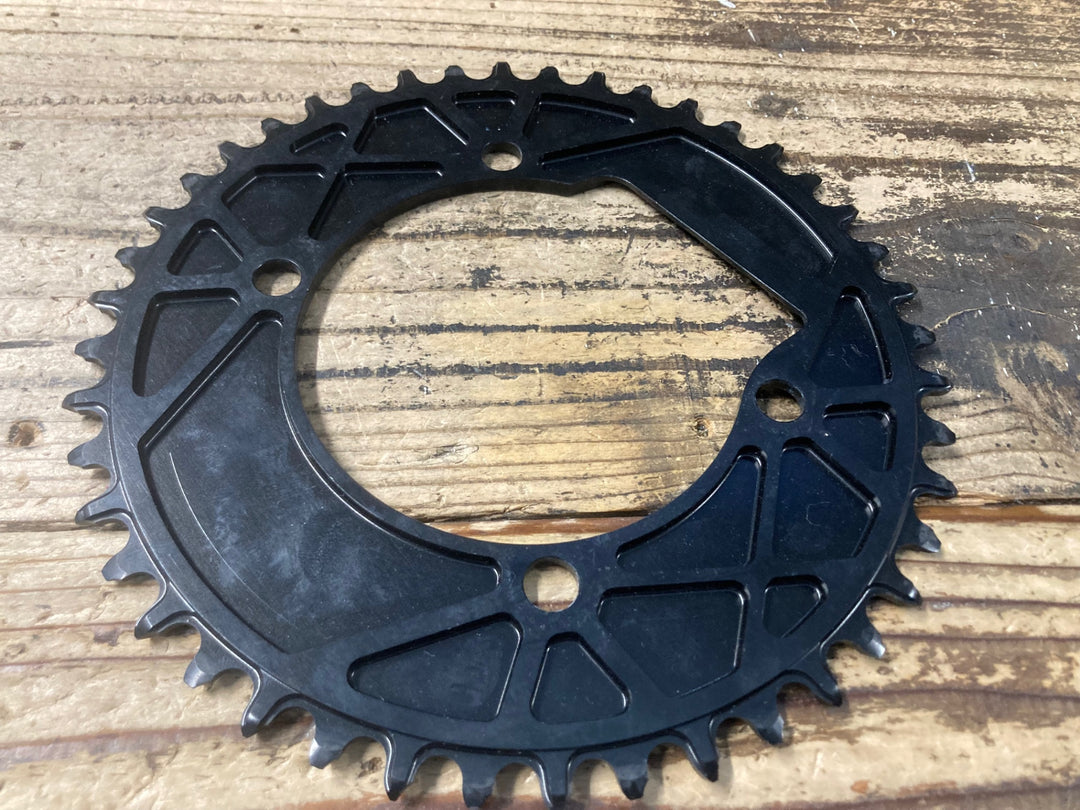 KN014 ストーン STONE ナローワイド チェーンリング 黒 44T PCD110