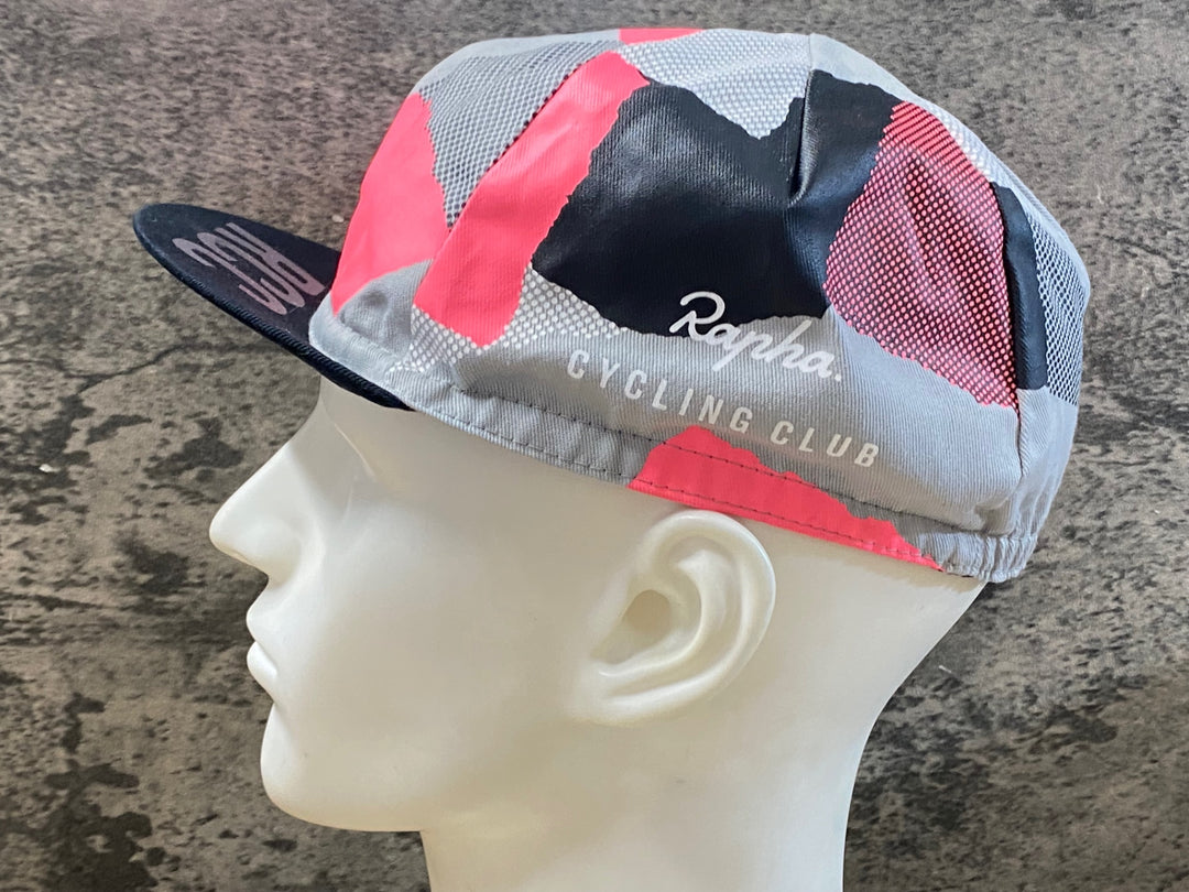 KG232 ラファ Rapha RCC CAP サイクルキャップ グレー ピンク 黒 ONESIZE