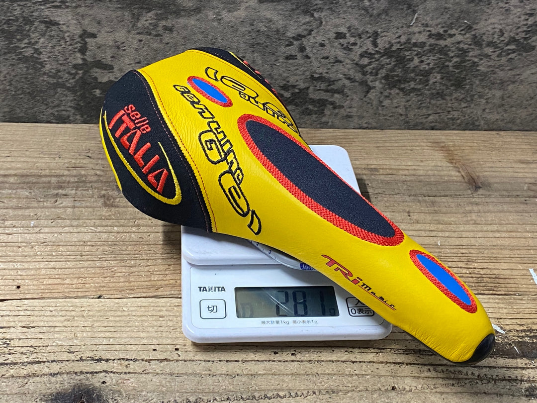 KJ650 セライタリア SELLE ITALIA TRIMATIC サドル MANGANESEレール 黄