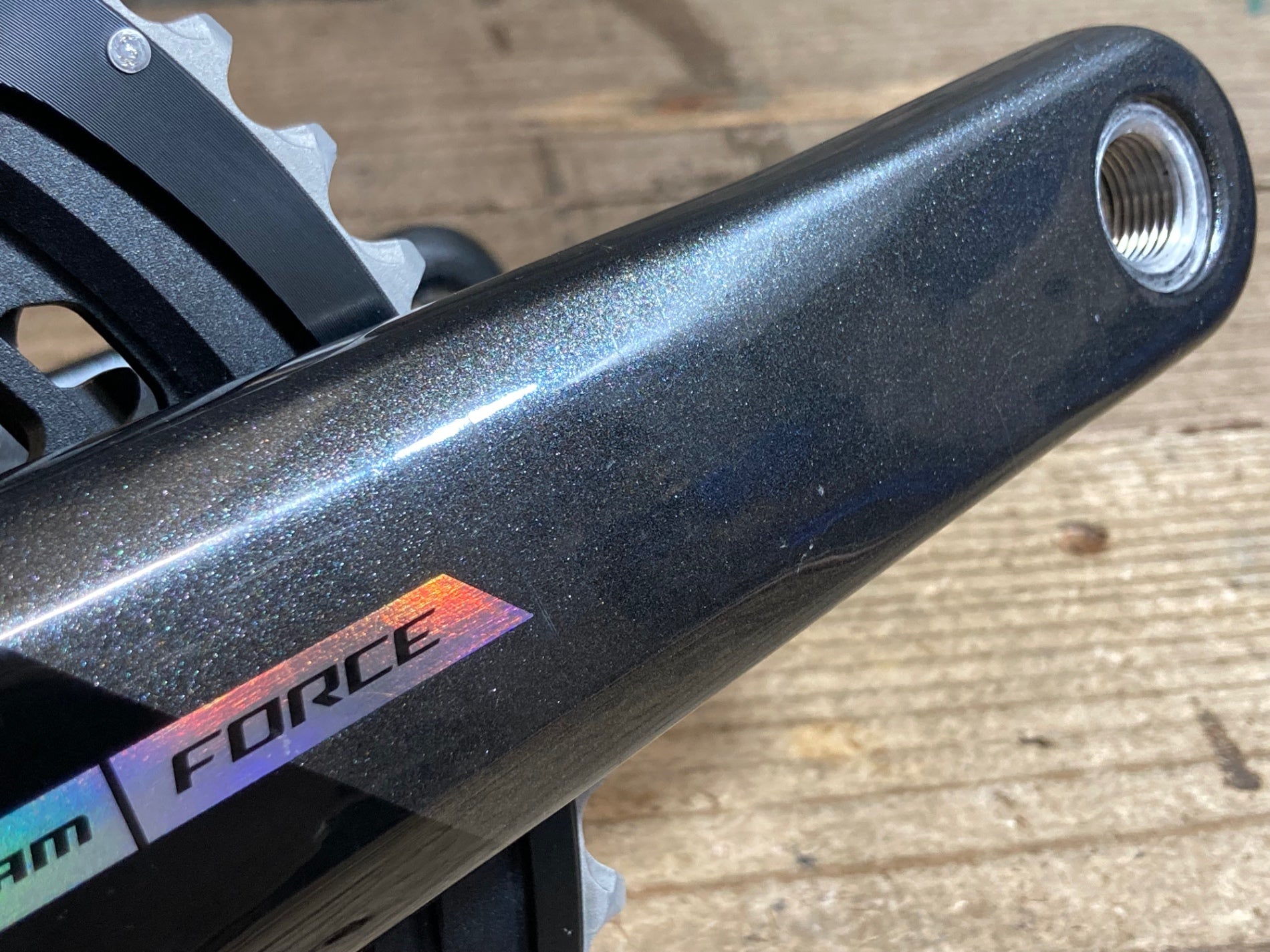 JZ469 スラム SRAM FORCE D2 クランクセット パワーメーター付き 165mm