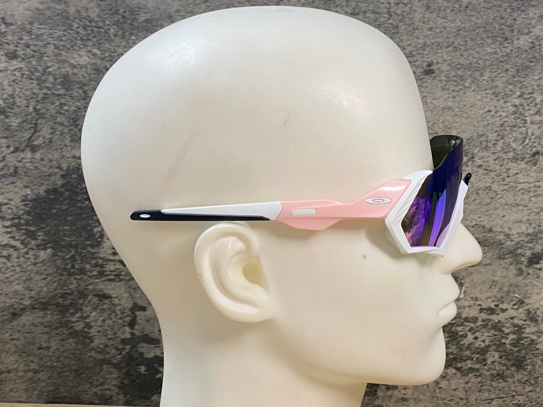 JY693 オークリー OAKLEY FLIGHT JACKET CUSTOM サングラス アイウェア 白 ピンク