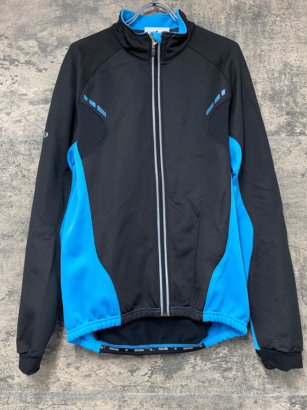 JF474 パールイズミ PEARL iZUMi 長袖サイクルジャケット 黒青 XL 裏起毛 WIND BREAK