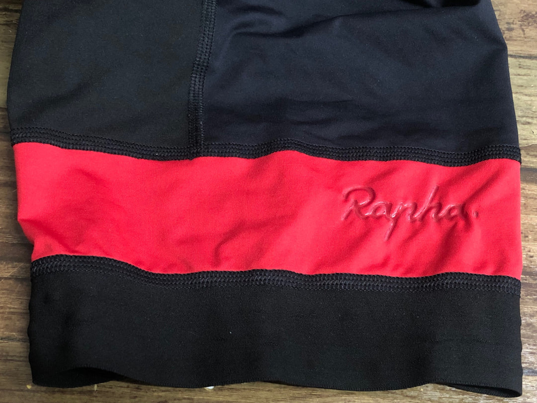 KL259 ラファ Rapha LIGHTWEIGHT BIB SHORTS ビブショーツ 黒 赤 L