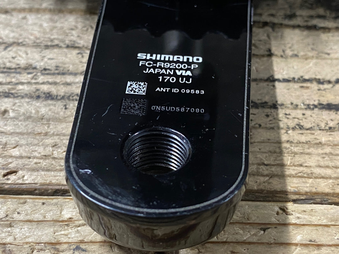 JV051 シマノ SHIMANO デュラエース DURA-ACE FC-R9200-P パワーメーター クランクセット 170mm 52/36T 接続確認済 (パスキー:000000)