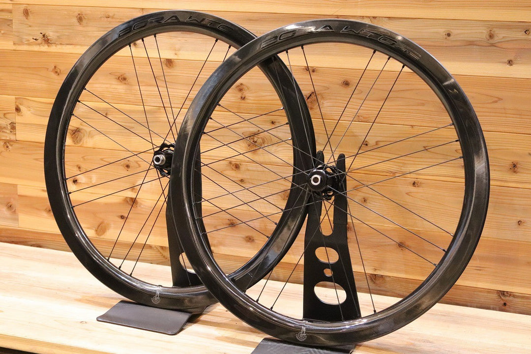 状態良好 カンパニョーロ CAMPAGNOLO ボーラ BORA WTO 45 DB シマノ 11S/12S 23C カーボン チューブレス DISC ロードバイク ホイールセット 【広島店】