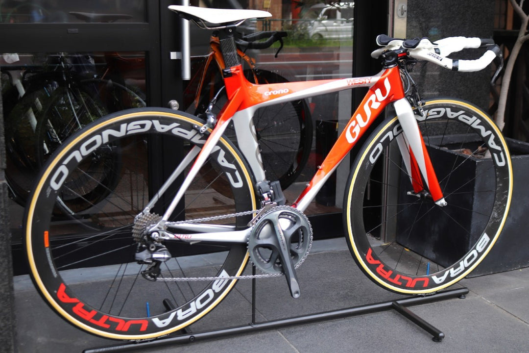 グル GURU クロノ CRONO 2008モデル 480サイズ シマノ デュラエース 7970 10S カーボン トライアスロン TTバイク 【東京南麻布店】