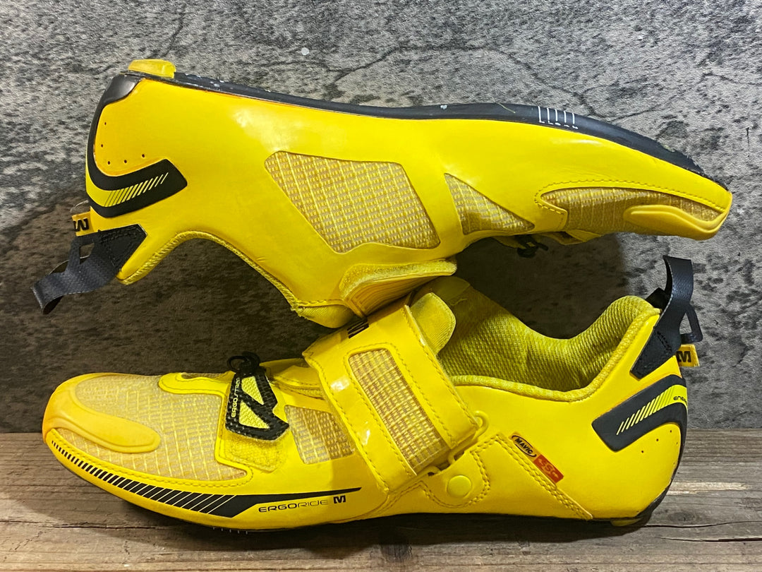 KC521 マヴィック MAVIC TRI HELIUM ビンディングシューズ 黄色 EU42 2/3
