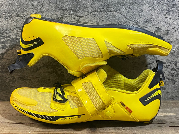 KC521 マヴィック MAVIC TRI HELIUM ビンディングシューズ 黄色 EU42 2/3