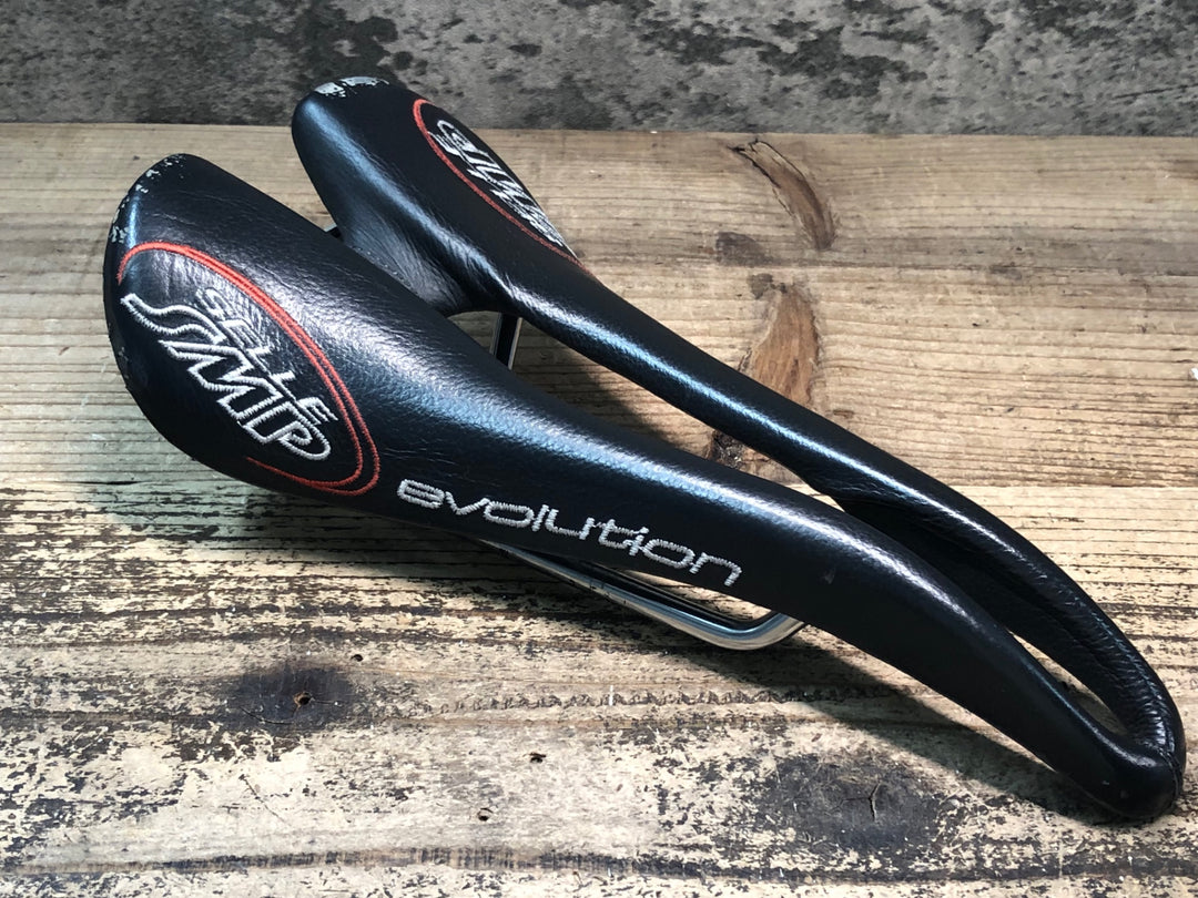 JM864 SELLE SMP エボリューション evolution サドル 黒 inox tube