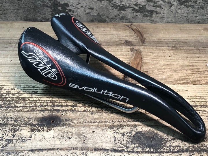 JM864 SELLE SMP エボリューション evolution サドル 黒 inox tube