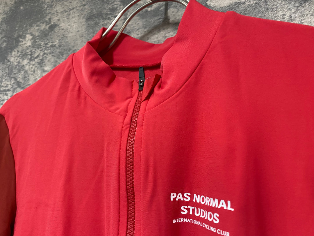 JY479 パスノーマルスタジオ PAS NORMAL STUDIOS Mechanism Long Sleeve Jersey 長袖 サイクルジャージ レッド L