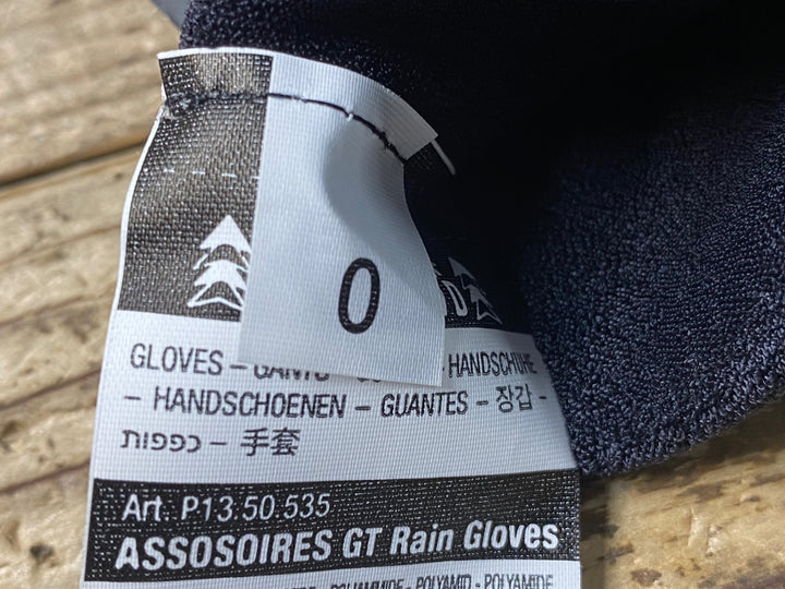 JN730 アソス assos ASSOSOIRES GT Rain Gloves 長指 グローブ 黒 O