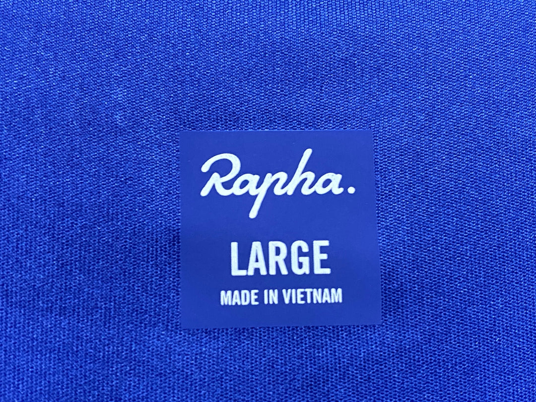 KC671 ラファ Rapha MEN’S PRO TEAM LONGSLEEVE TRAINING JERSEY 長袖 サイクルジャージ 青 L 未使用