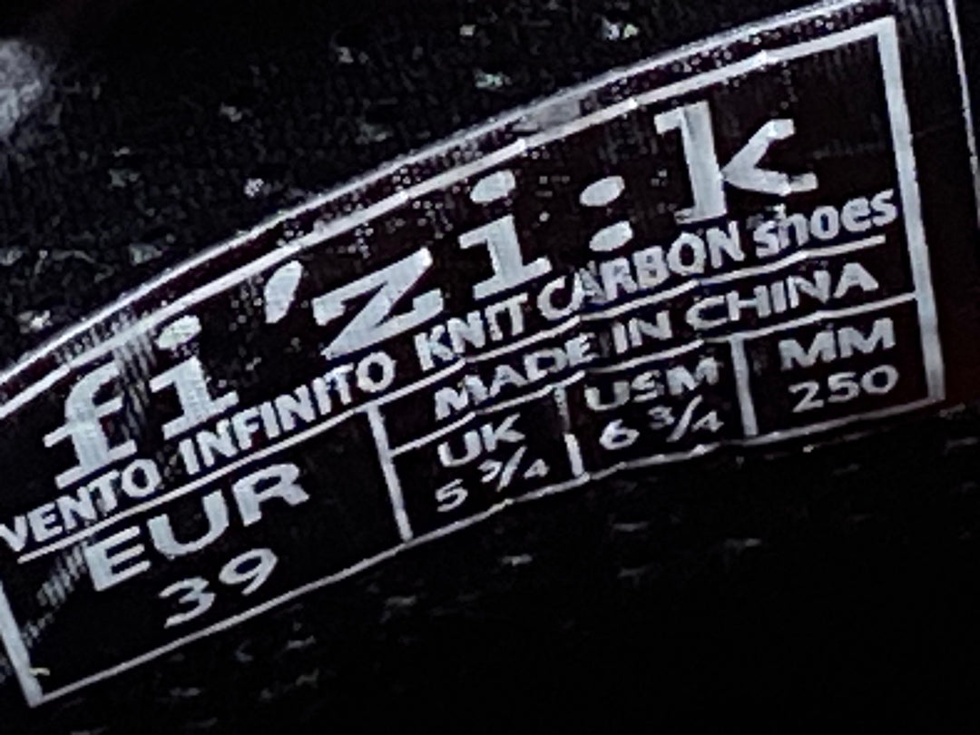 JK767 フィジーク fizik VENTO INFINITO KNIT CARBON SHOES ビンディングシューズ EU39 3穴 赤